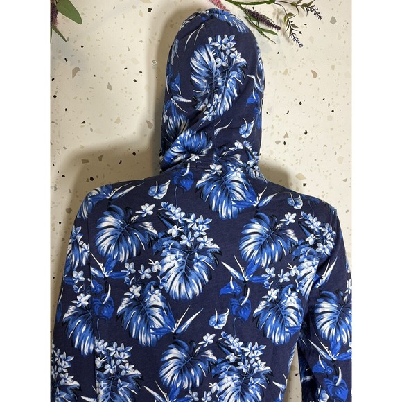 Polo Ralph Lauren Men's Tropical Print Blue Light Cotton Hoodie Size SP - Picture 7 of 11